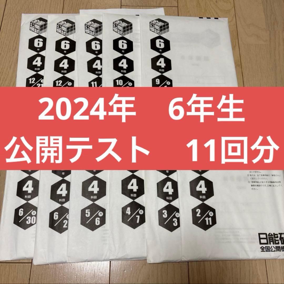 2024年 日能研 6年 全国公開模試 1年分