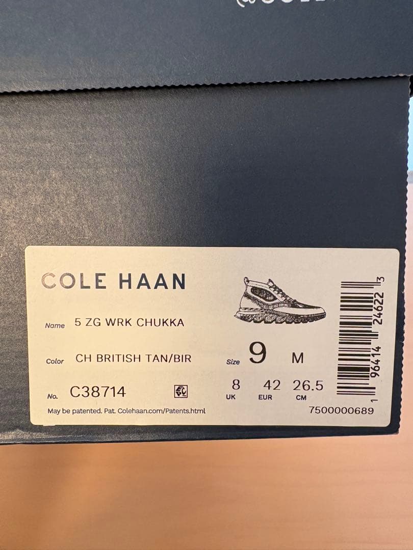 COLE HAAN ZERØGRAND ハイカットブーツ 26.5cm