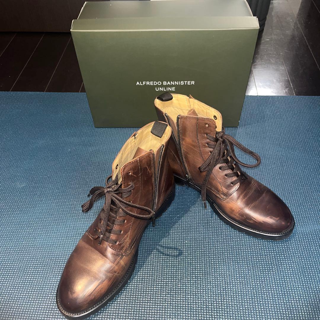 ALFREDO BANNISTER UNLINE ブラウン ワークブーツ