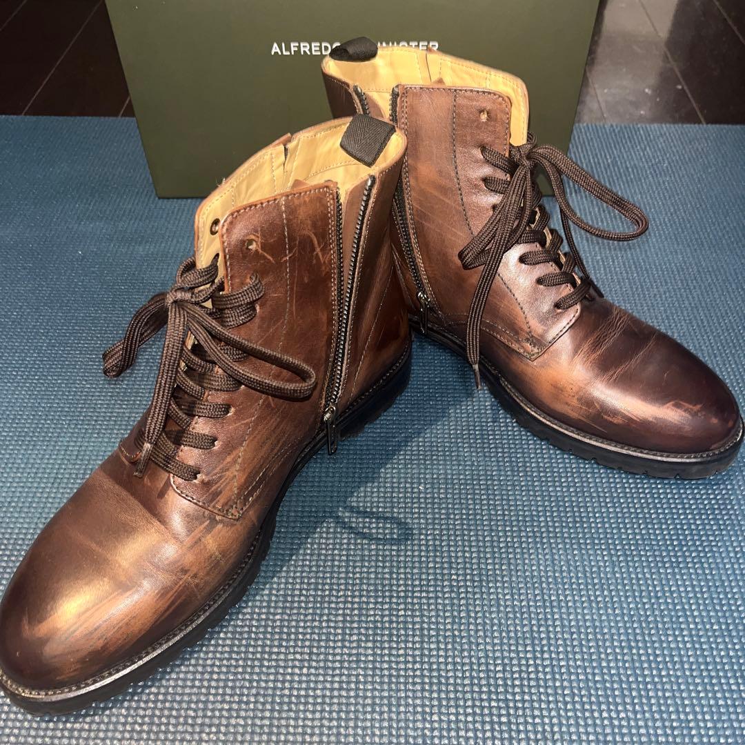 ALFREDO BANNISTER UNLINE ブラウン ワークブーツ