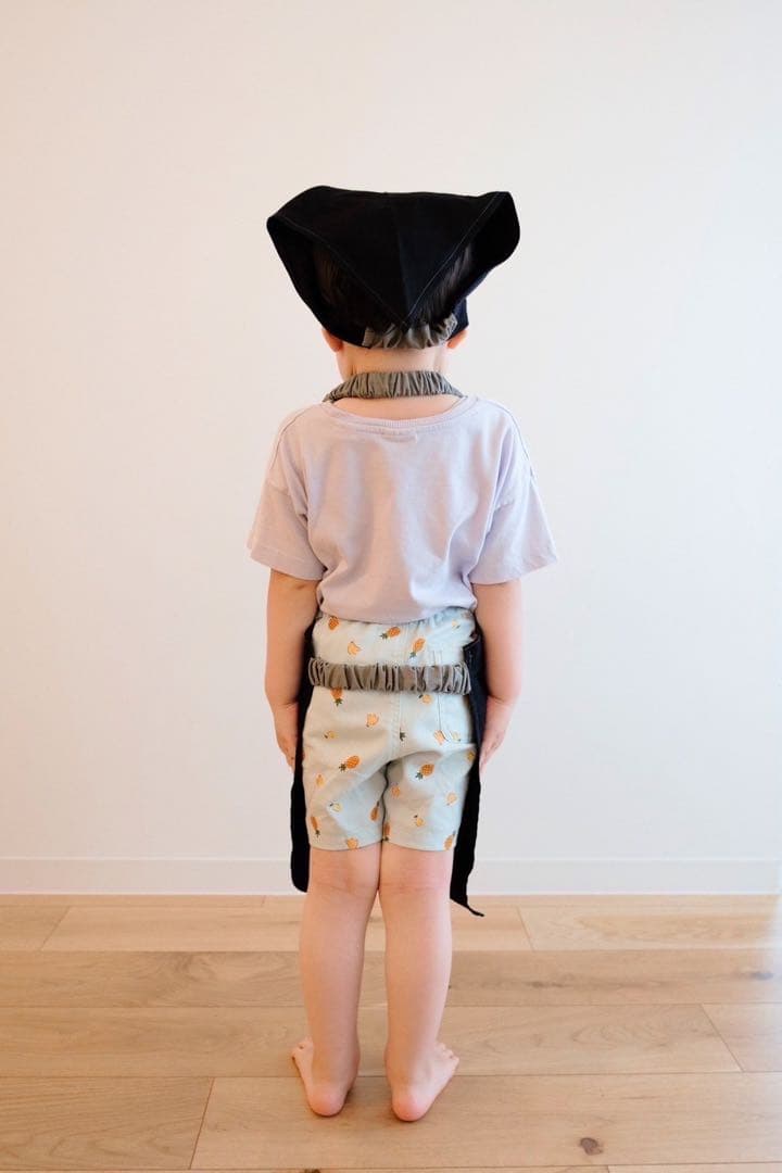 なな様キッズエプロン　かぶるだけ　三角巾（追加）