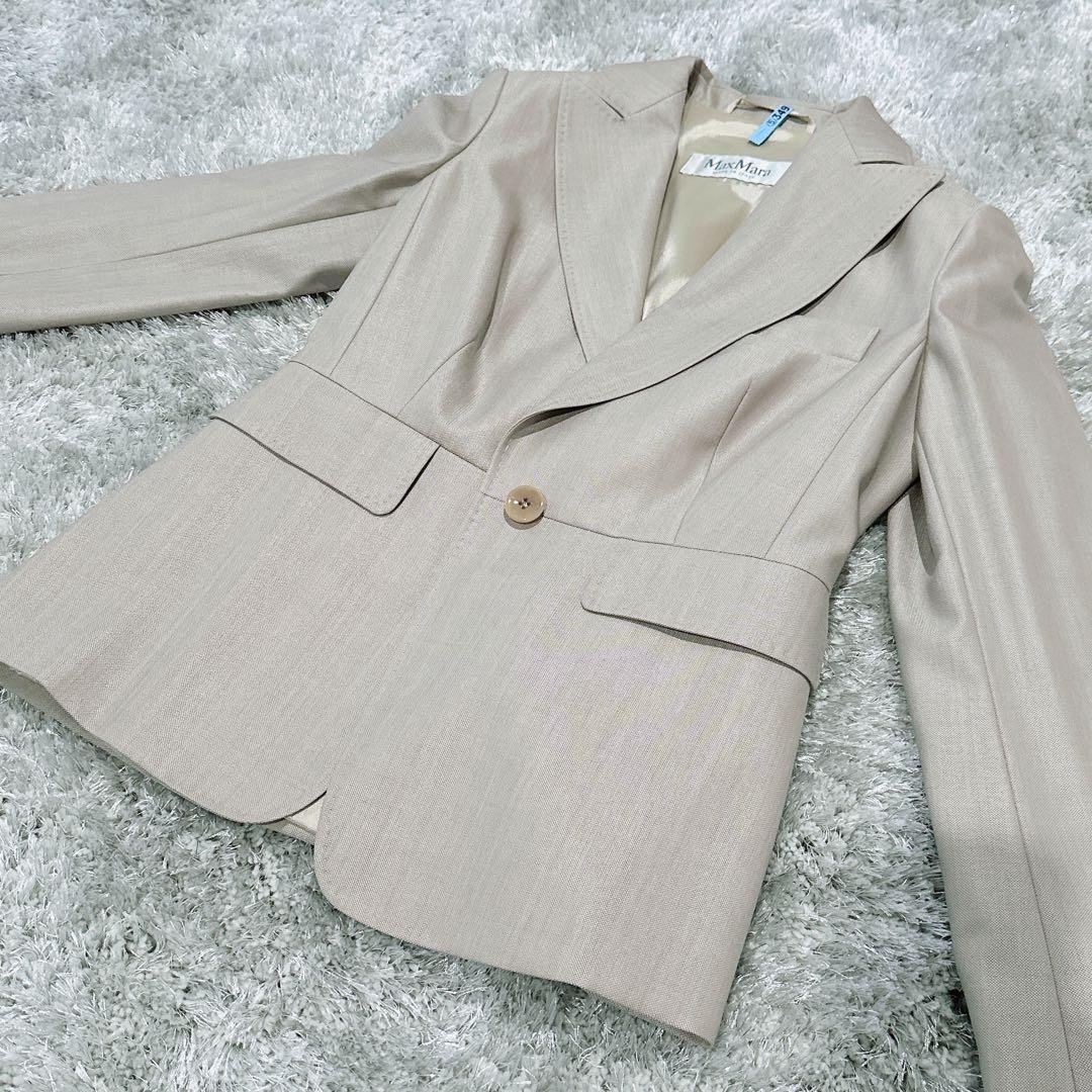 MAXMARA マックスマーラ スーツ　ジャケット　スカート ウール　シルク