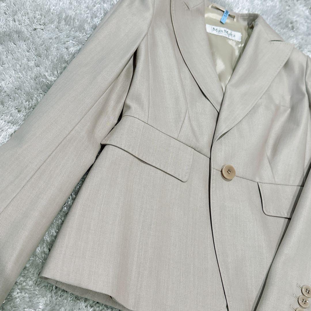 MAXMARA マックスマーラ スーツ　ジャケット　スカート ウール　シルク