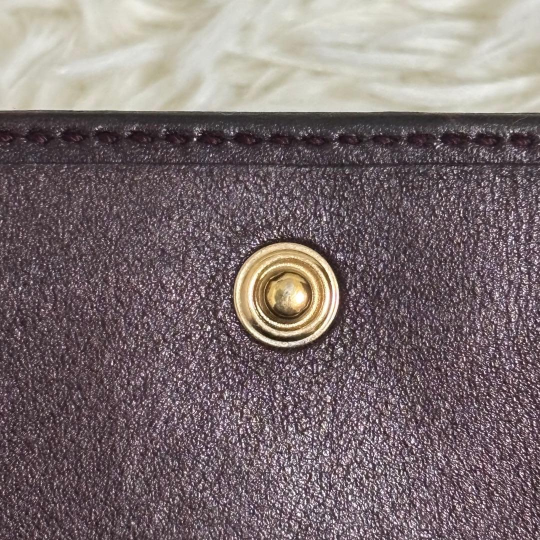 美品✨GUCCI 長財布 wホック ラブリーハート　GGキャンバス　ブラウン