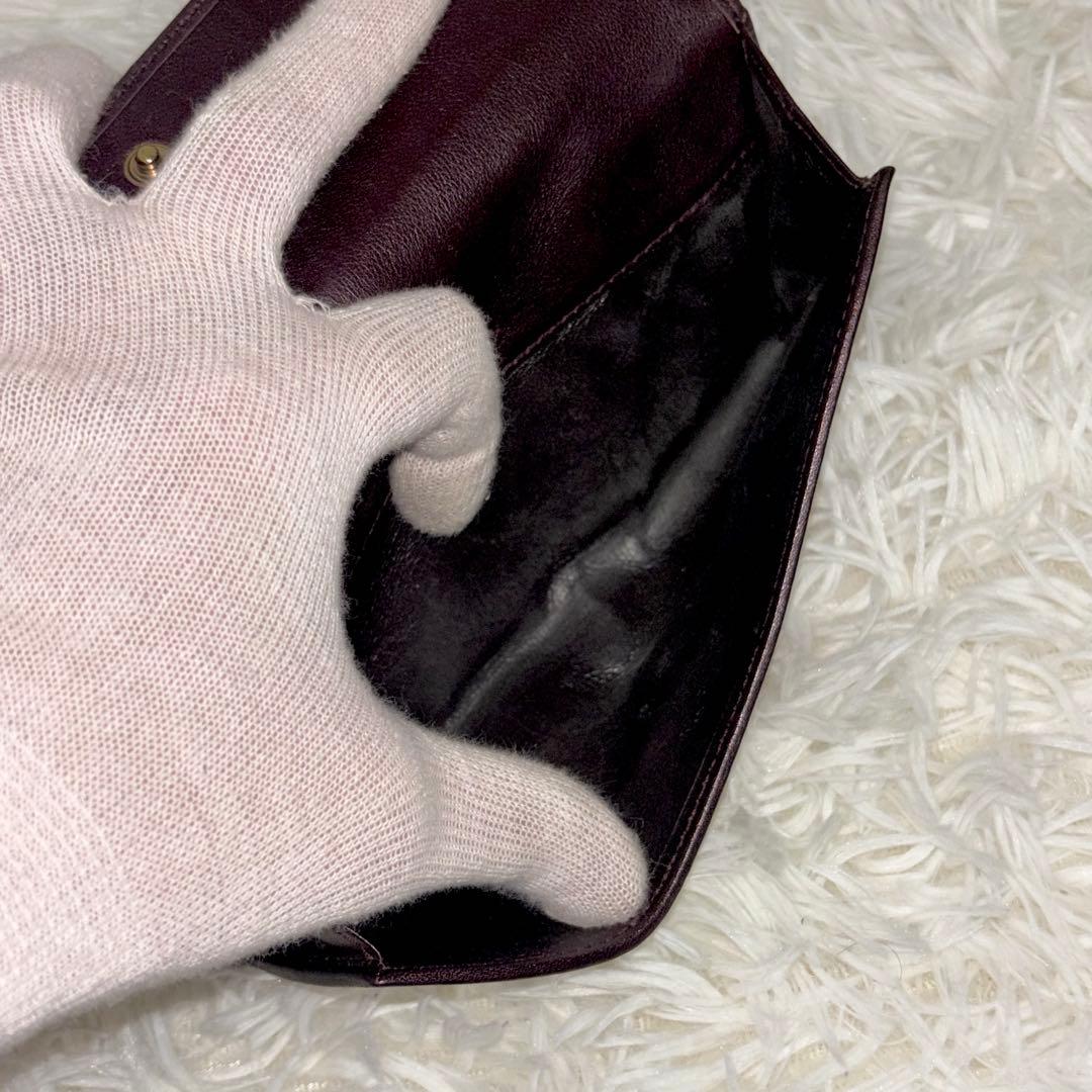 美品✨GUCCI 長財布 wホック ラブリーハート　GGキャンバス　ブラウン