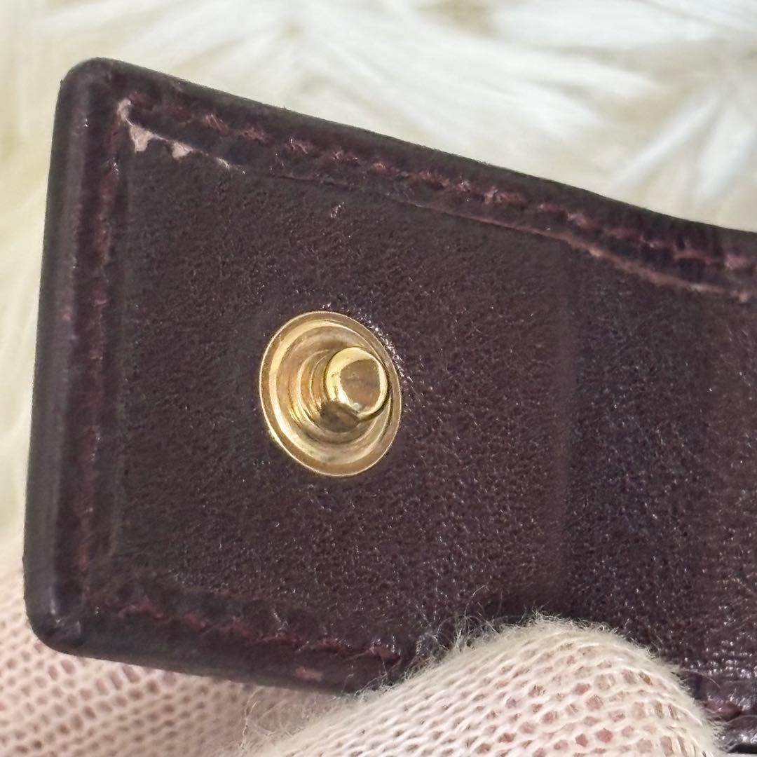 美品✨GUCCI 長財布 wホック ラブリーハート　GGキャンバス　ブラウン