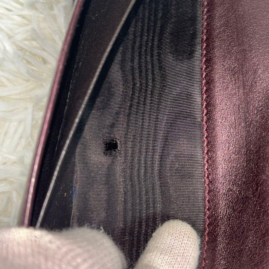 美品✨GUCCI 長財布 wホック ラブリーハート　GGキャンバス　ブラウン