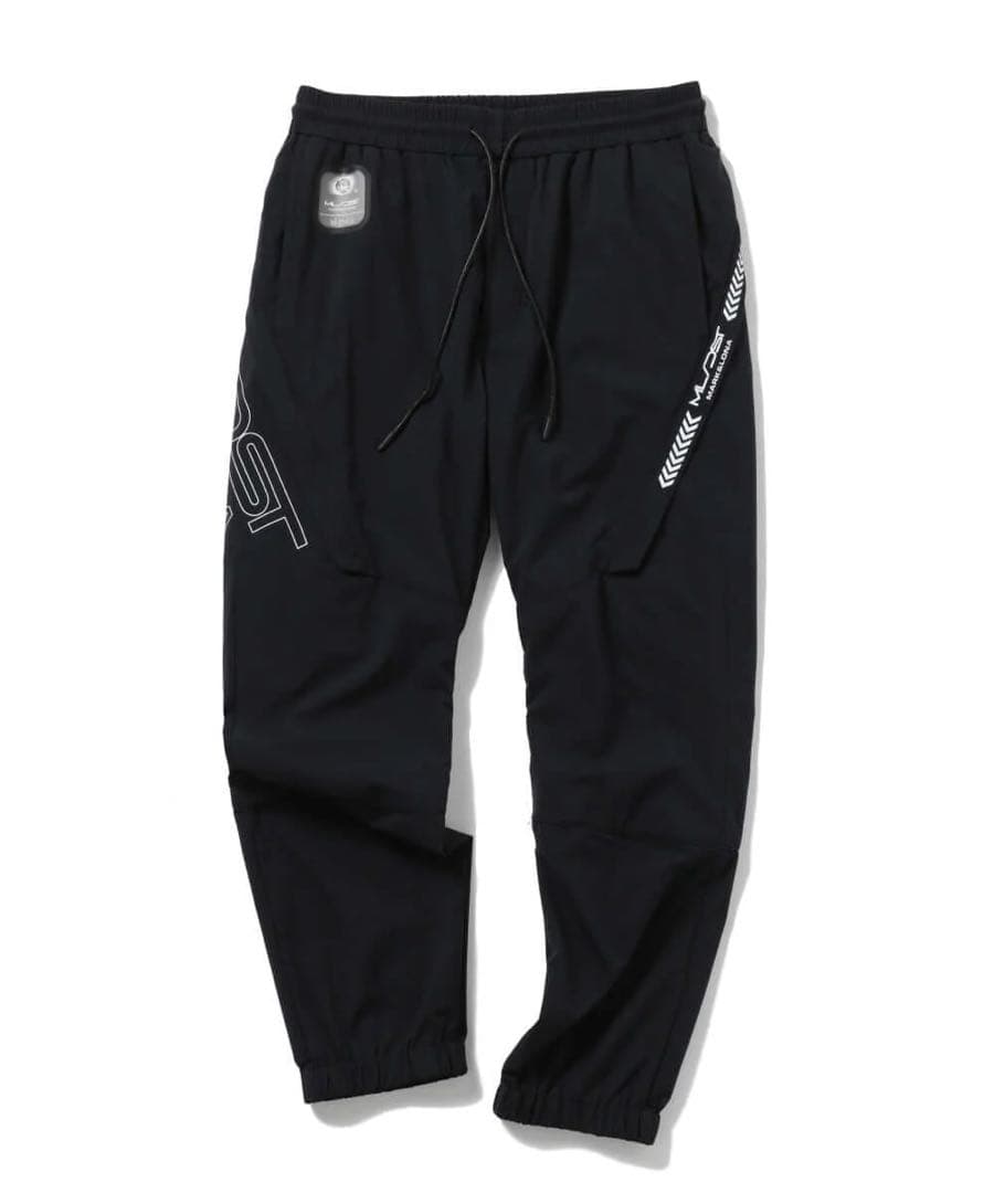 【試着】MARK&LONA ナイロンパンツ 黒 ジョガー DST スウェット