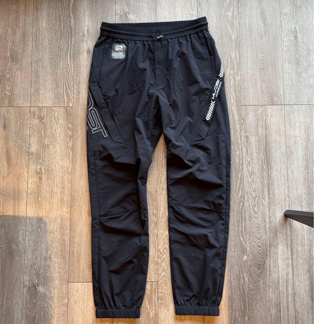 【試着】MARK&LONA ナイロンパンツ 黒 ジョガー DST スウェット