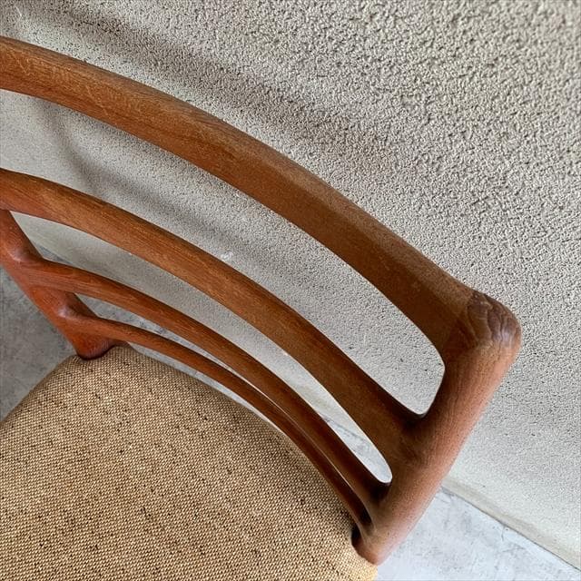 北欧デンマークd-scanのチーク材ヴィンテージダイニングチェア