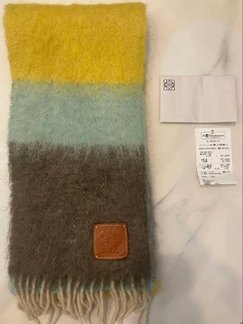 【最終お値下げ】LOEWE モヘヤマフラー