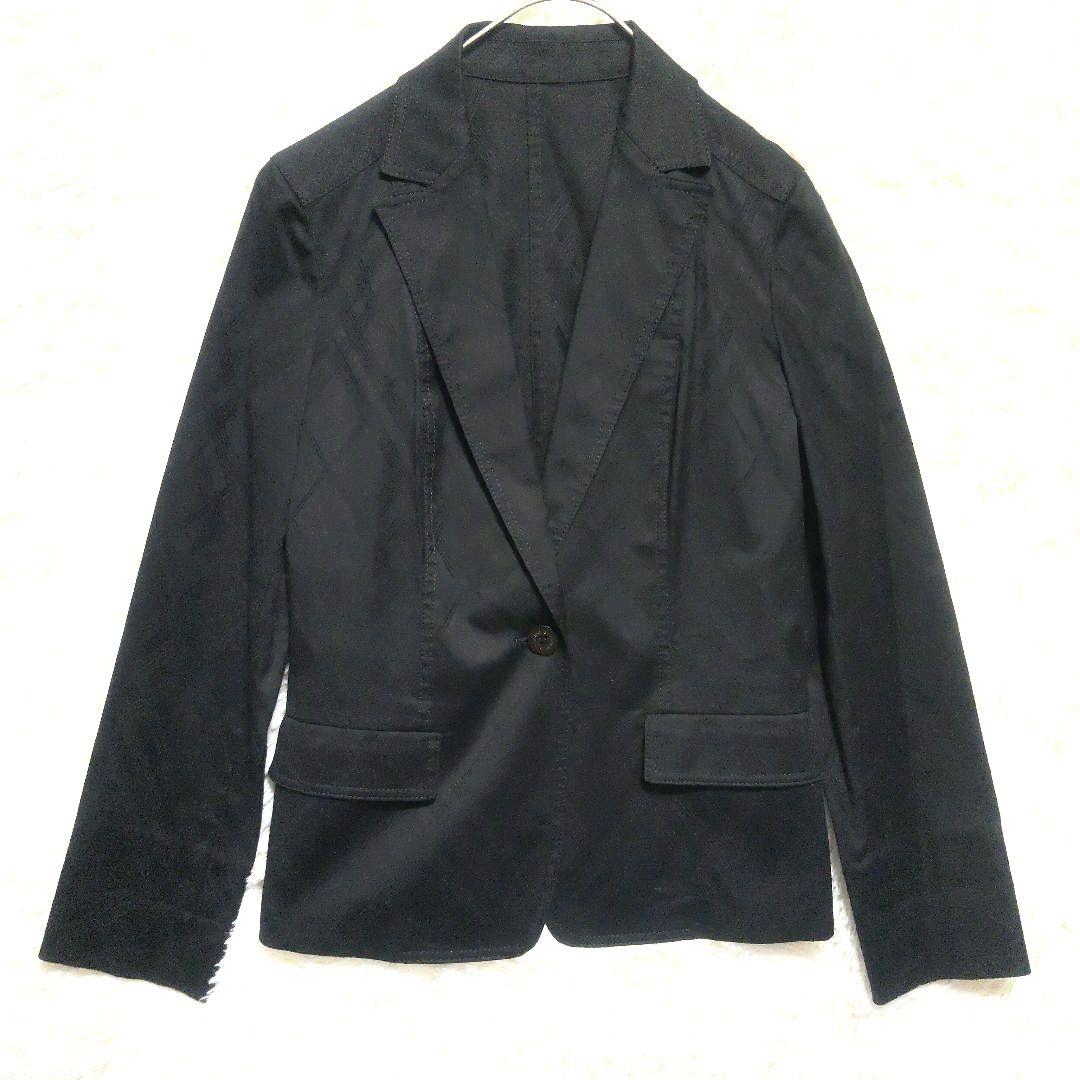 バーバリーロンドン　スーツ　セットアップ　スカート　チェック　1ボタン　40