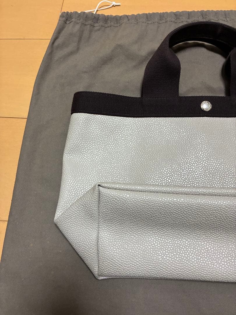 エルベシャプリエ スクエアトート704GP コーテッドキャンバス レザー