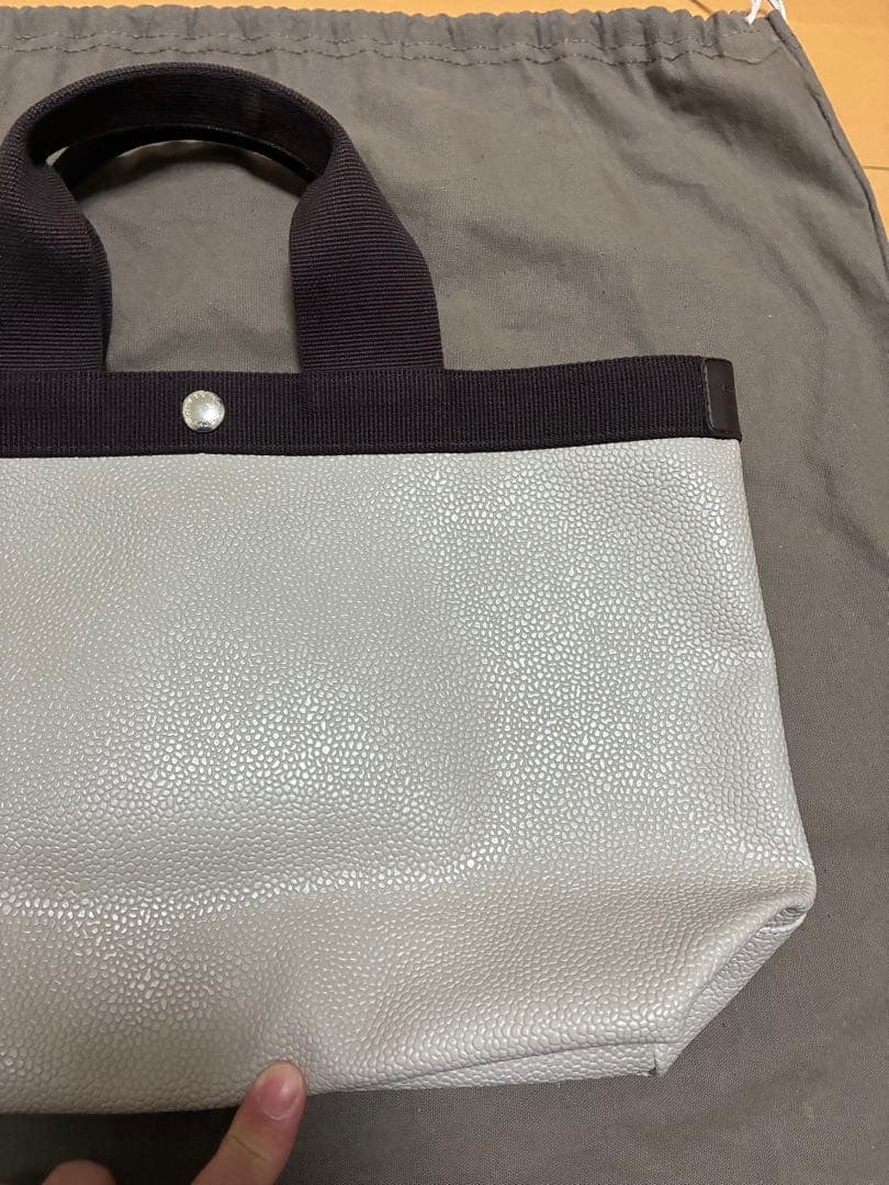 エルベシャプリエ スクエアトート704GP コーテッドキャンバス レザー