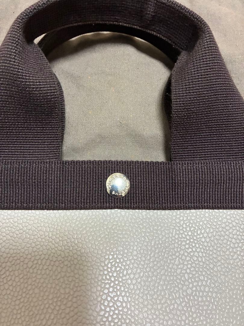 エルベシャプリエ スクエアトート704GP コーテッドキャンバス レザー