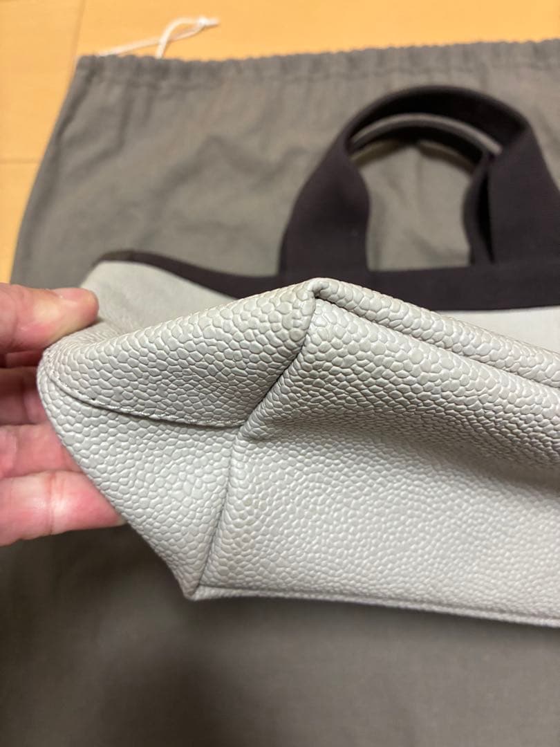 エルベシャプリエ スクエアトート704GP コーテッドキャンバス レザー