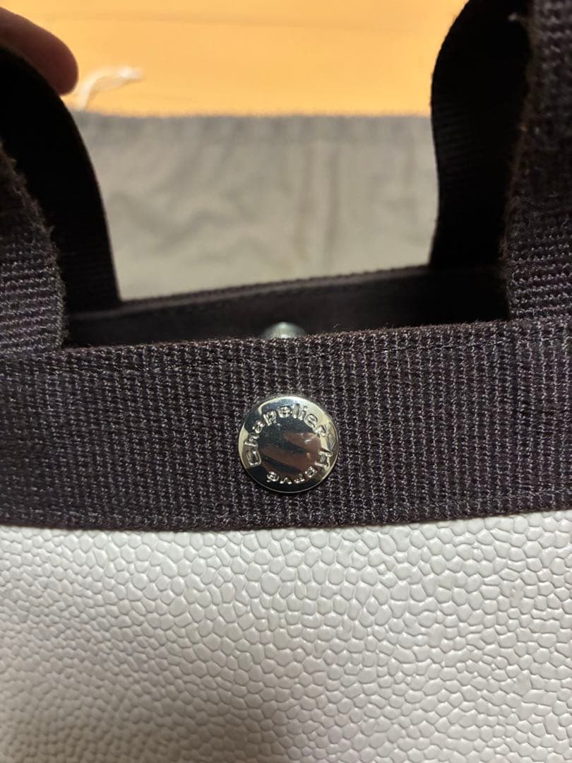 エルベシャプリエ スクエアトート704GP コーテッドキャンバス レザー