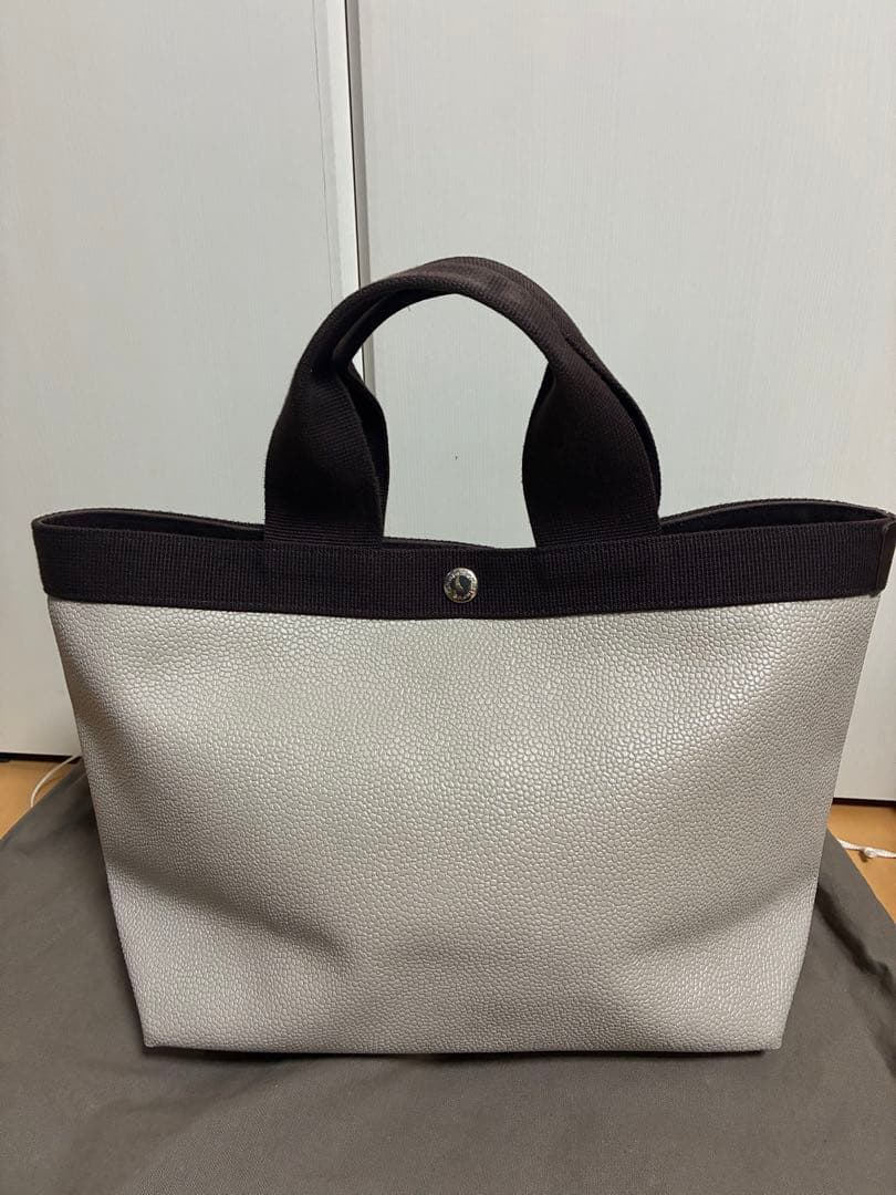 エルベシャプリエ スクエアトート704GP コーテッドキャンバス レザー