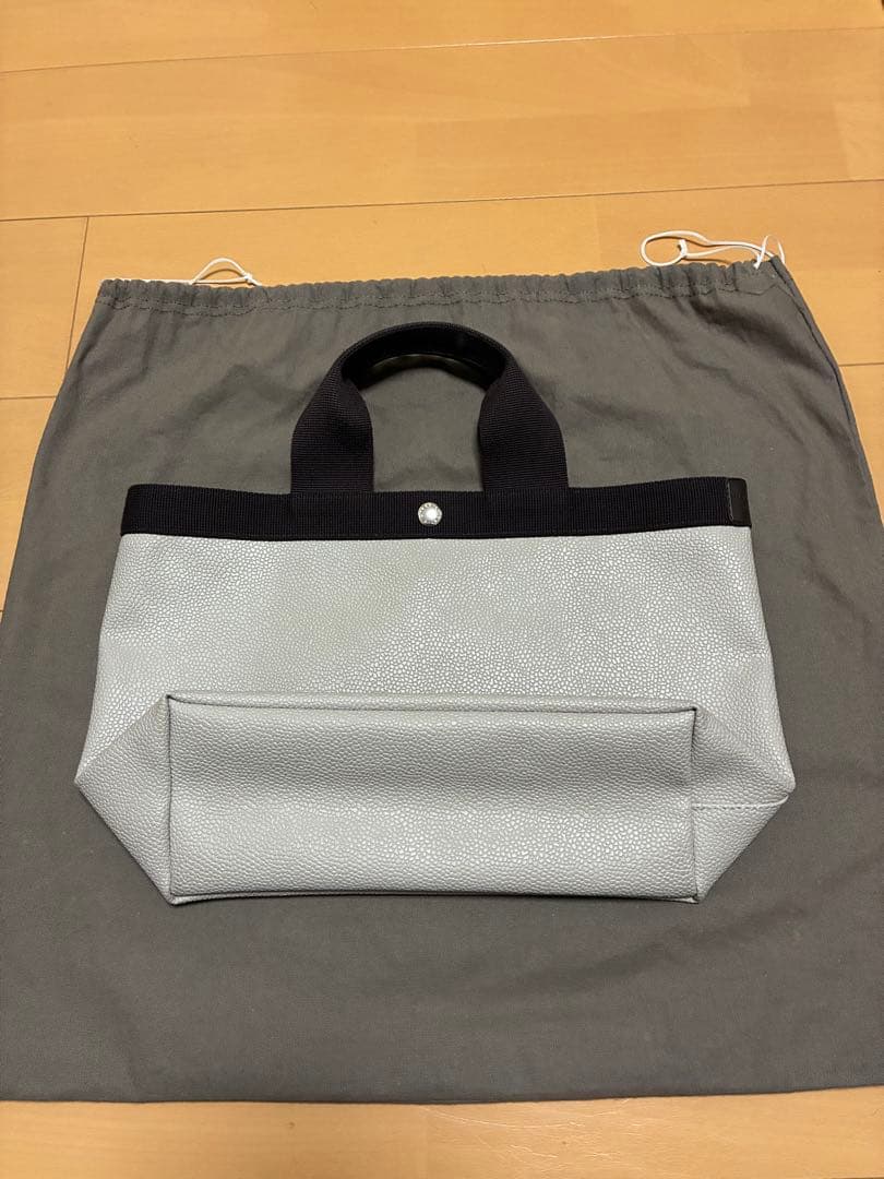 エルベシャプリエ スクエアトート704GP コーテッドキャンバス レザー