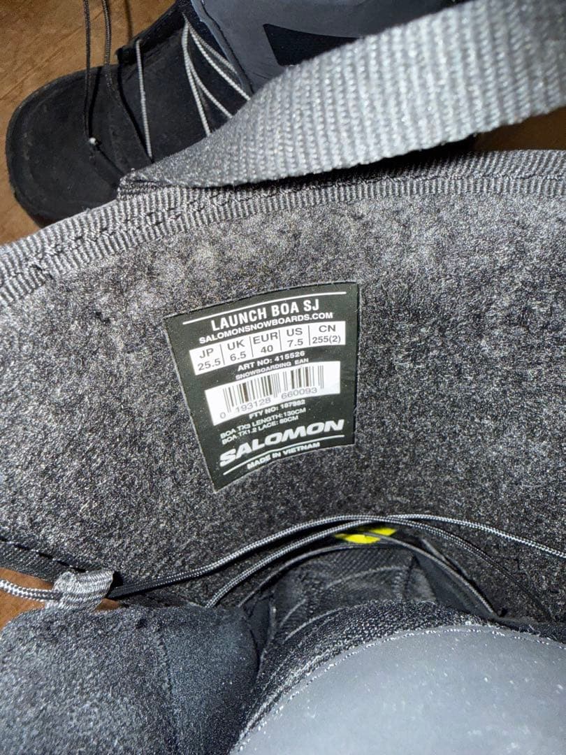 「スノーボードセット」 FNTC 147 SALOMON ブーツサイズ25.5