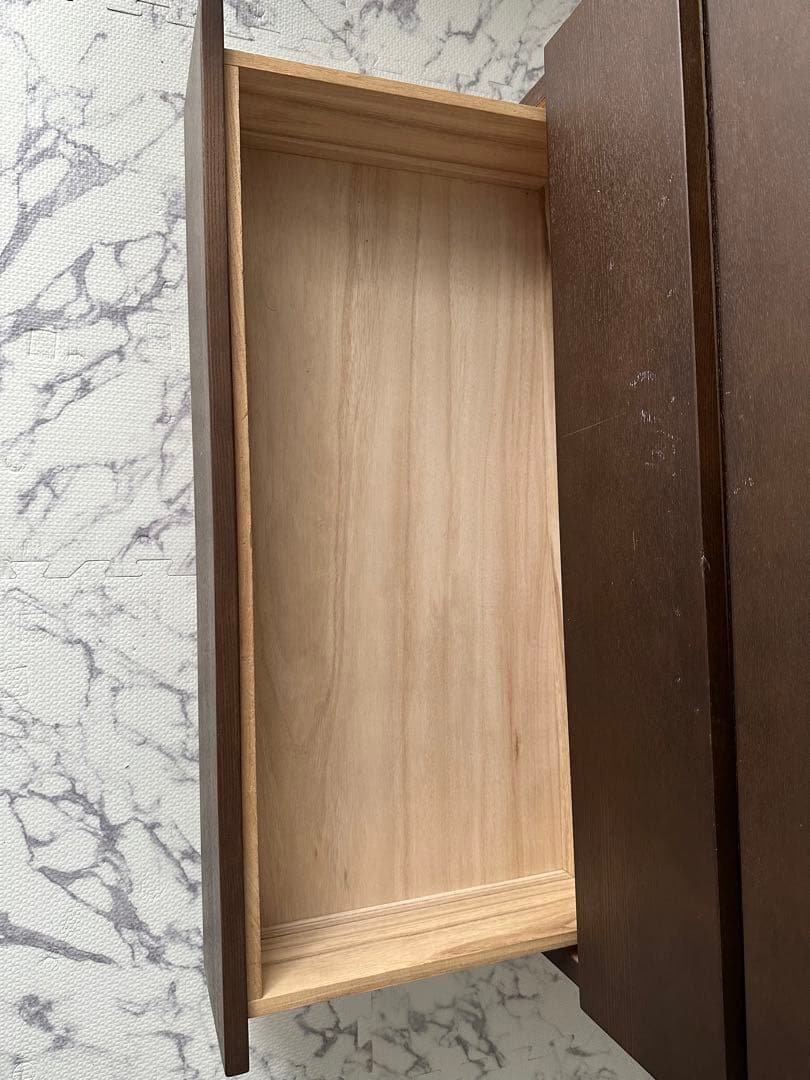 無印良品　ダークブラウン 4段チェスト