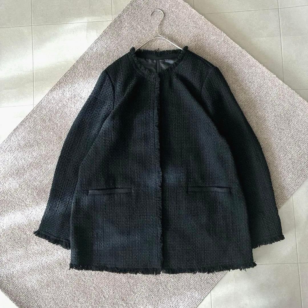 はせページ♡ICB ロービングツイード ノーカラージャケット サイズ44