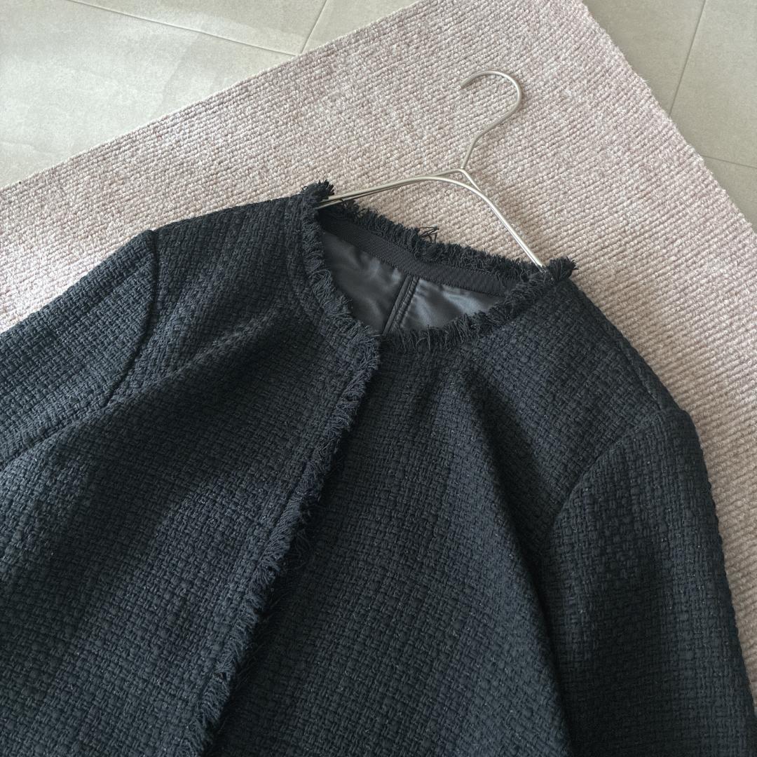 はせページ♡ICB ロービングツイード ノーカラージャケット サイズ44