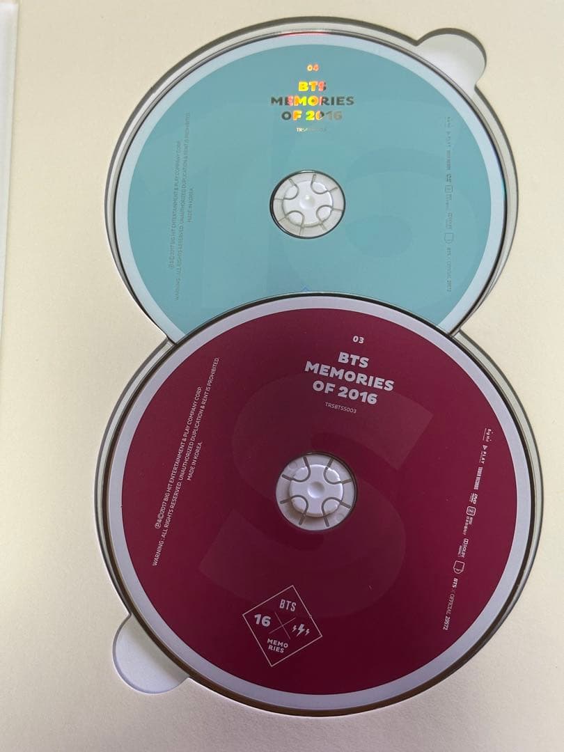 BTS MEMORIES OF 2016 DVD　トレカ