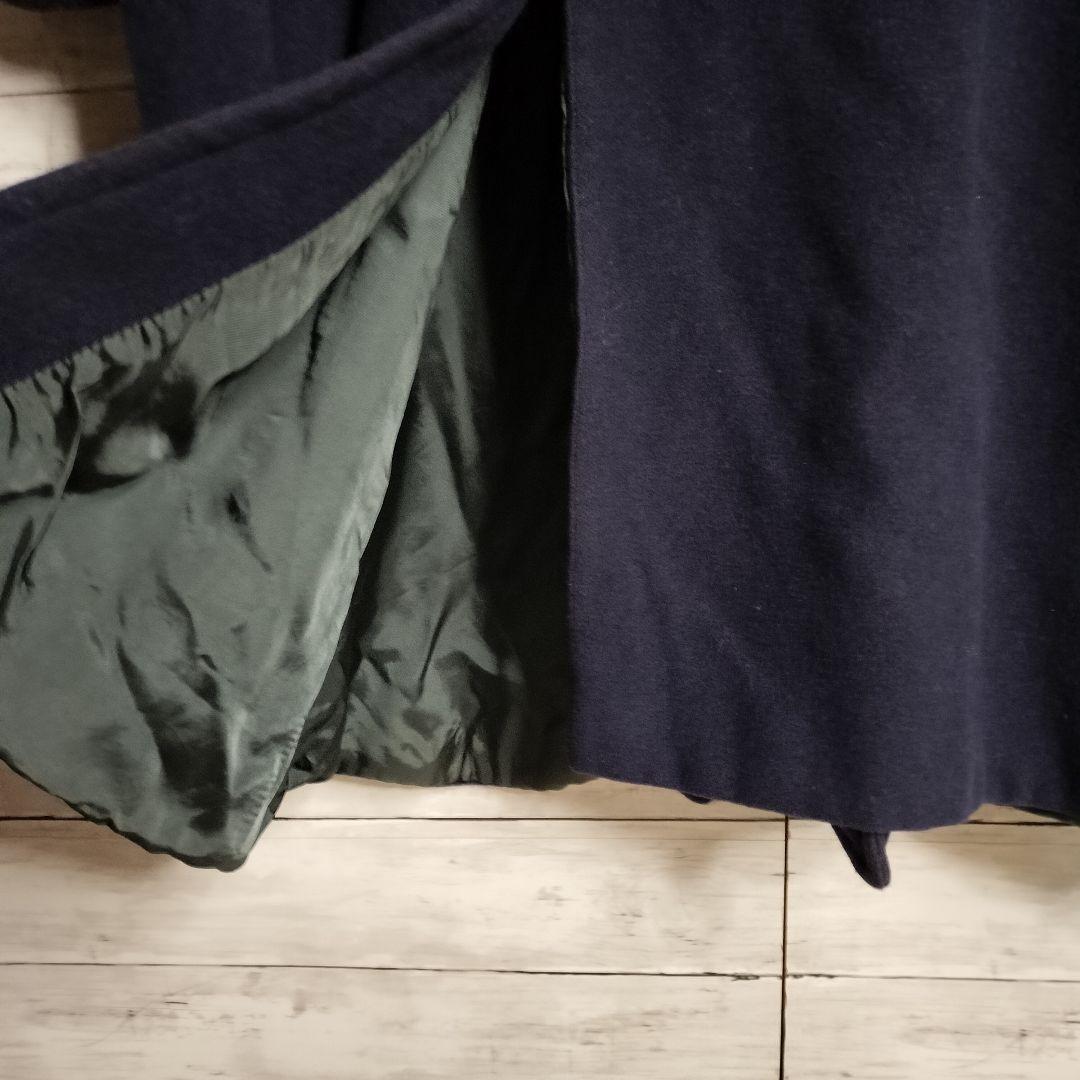 イタリア製 エンポリオアルマーニ ロングチェスターコート ダブルボタン ウール紫