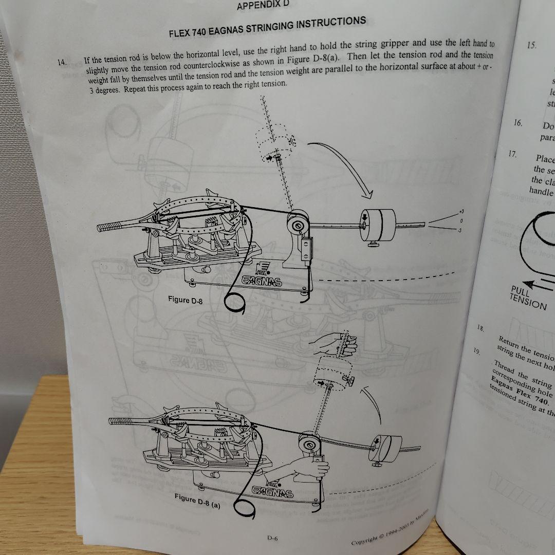 ストリングマシン　ガット張り機　分銅式　テニス　バドミントン　イグナス