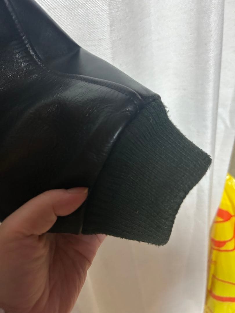 FIRST DOWN スタジャン ブラック