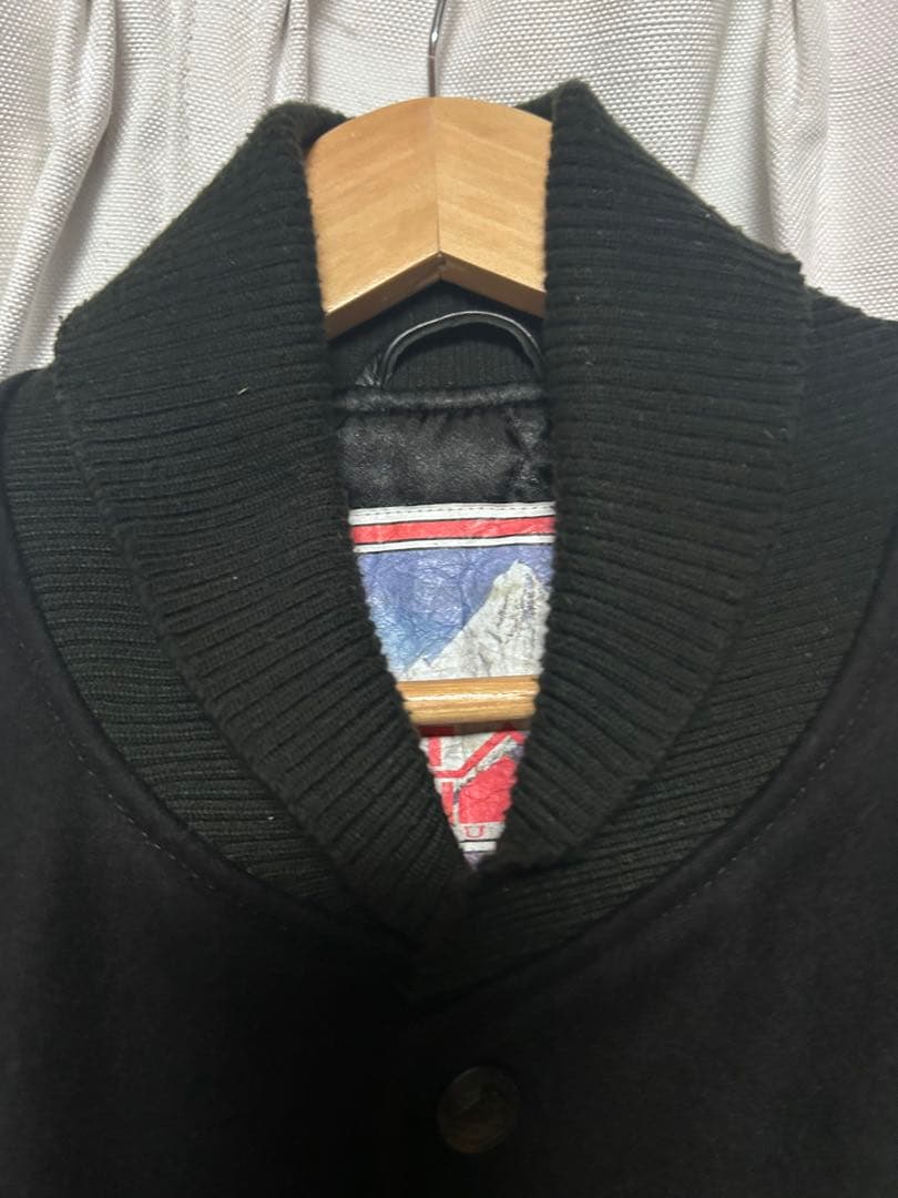 FIRST DOWN スタジャン ブラック