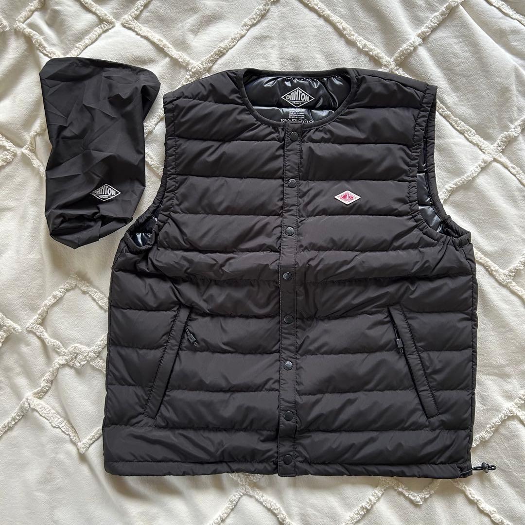 DANTON/ダントン　インナーダウン ダウンベスト　ブラックM