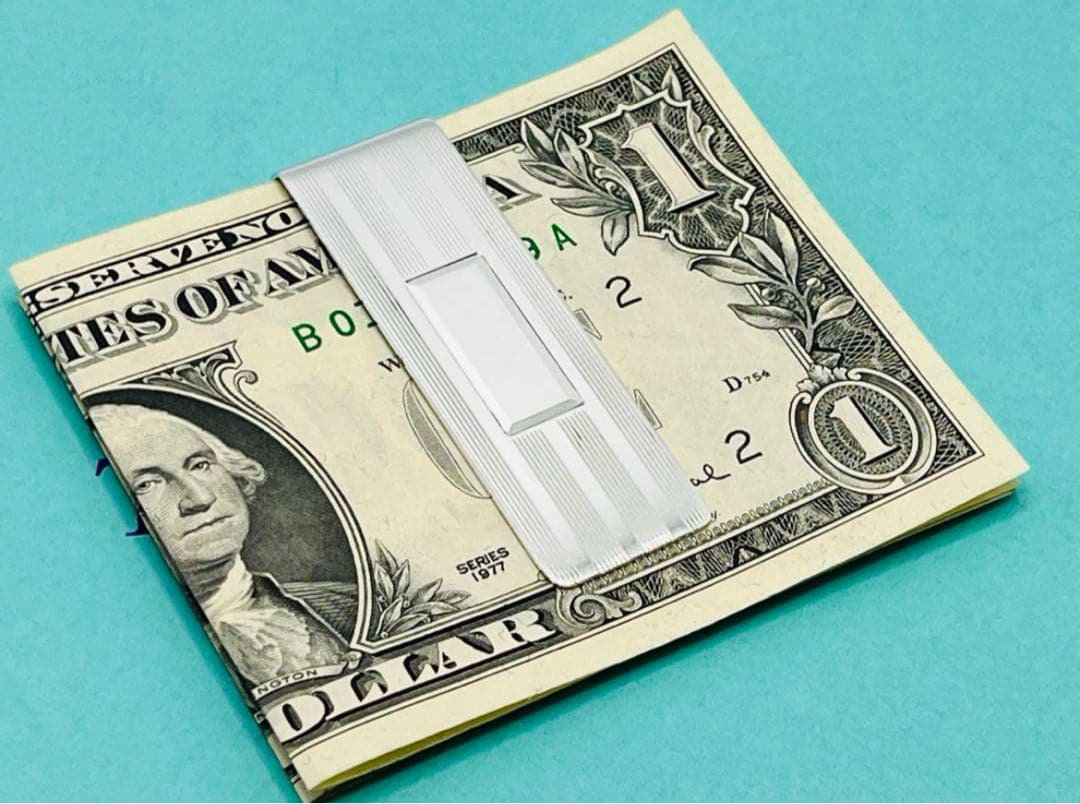 c565 ティファニー　エンジンターン　マネークリップ　シルバー　925