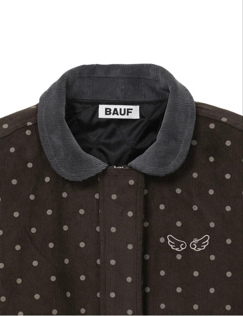 【BAUF】ドットコーデュロイジャケット[ブラウン]