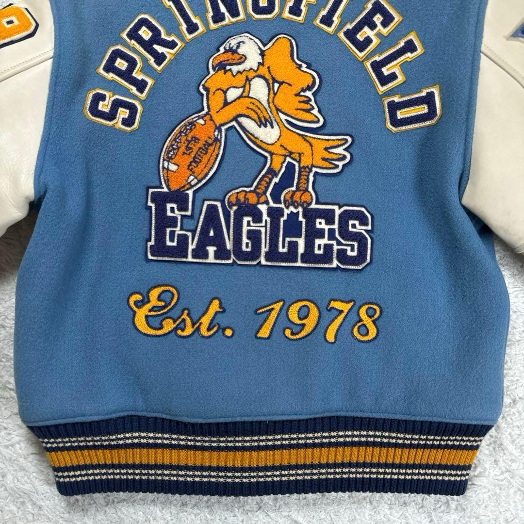 ✨フルデコ・東洋✨スタイルアイズ　アワードジャケット　スタジャン　レザー切替　M