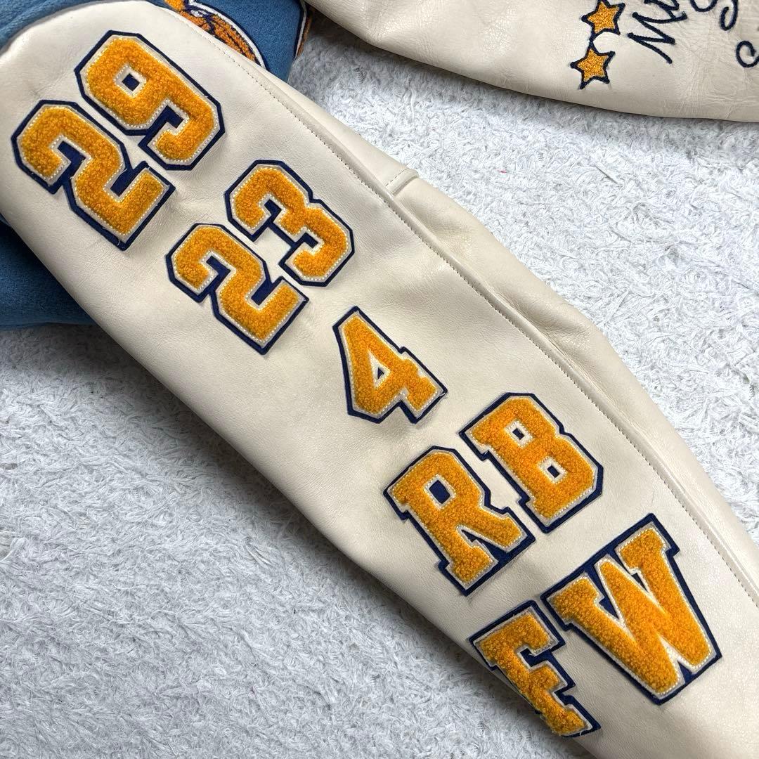 ✨フルデコ・東洋✨スタイルアイズ　アワードジャケット　スタジャン　レザー切替　M