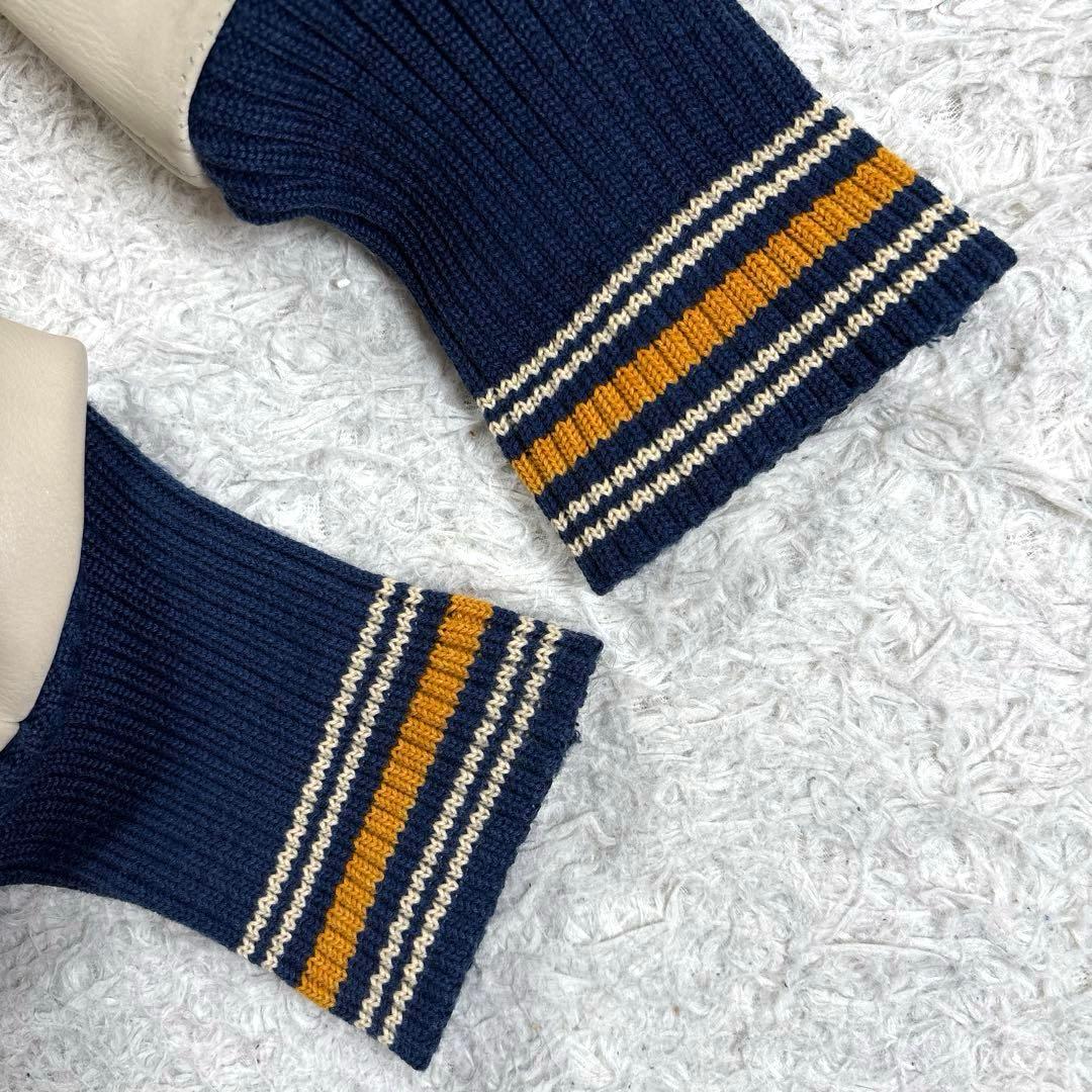 ✨フルデコ・東洋✨スタイルアイズ　アワードジャケット　スタジャン　レザー切替　M