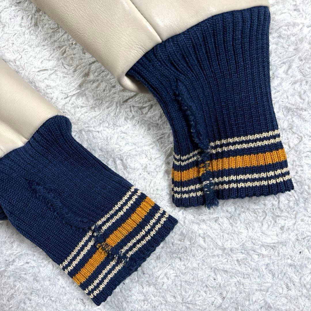 ✨フルデコ・東洋✨スタイルアイズ　アワードジャケット　スタジャン　レザー切替　M