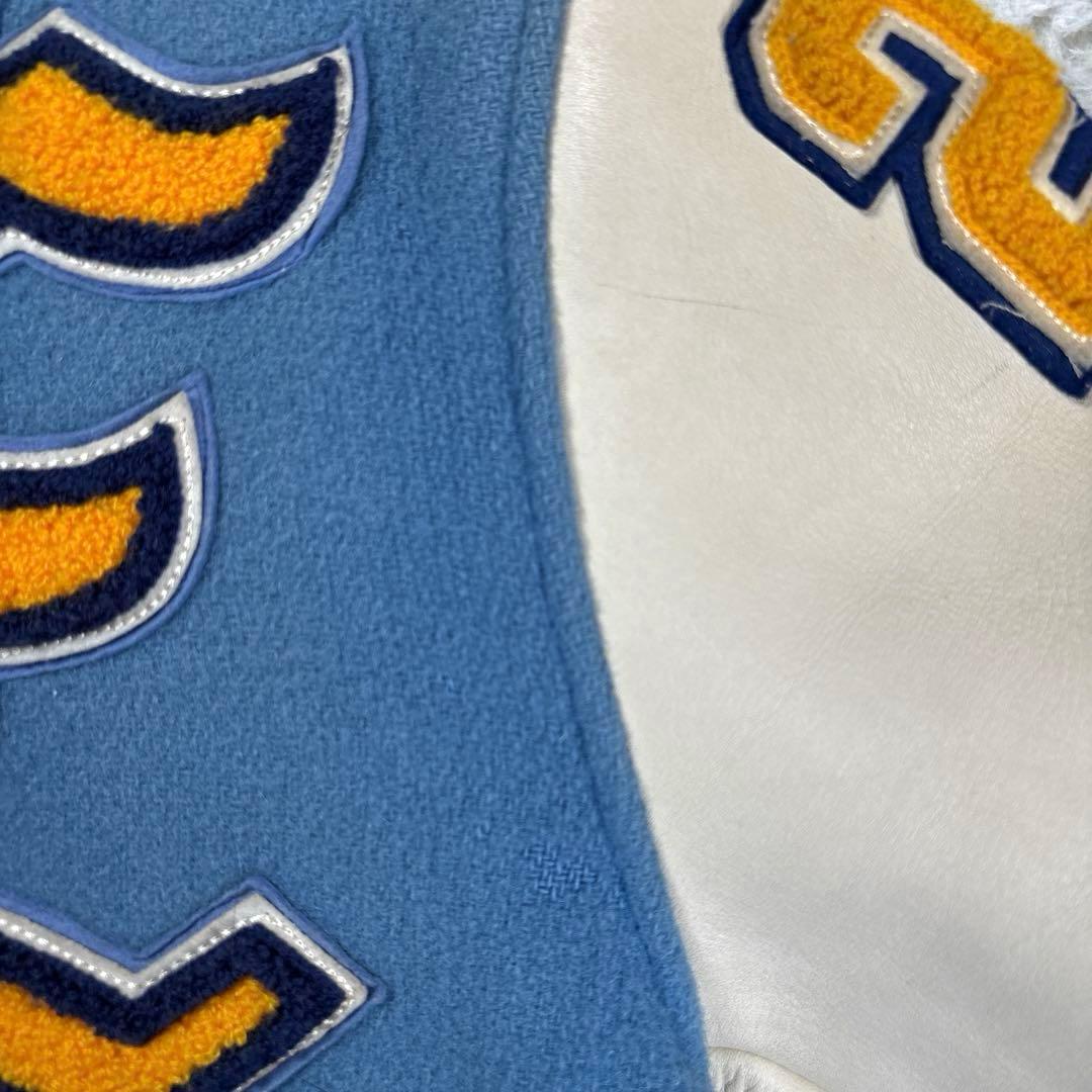 ✨フルデコ・東洋✨スタイルアイズ　アワードジャケット　スタジャン　レザー切替　M