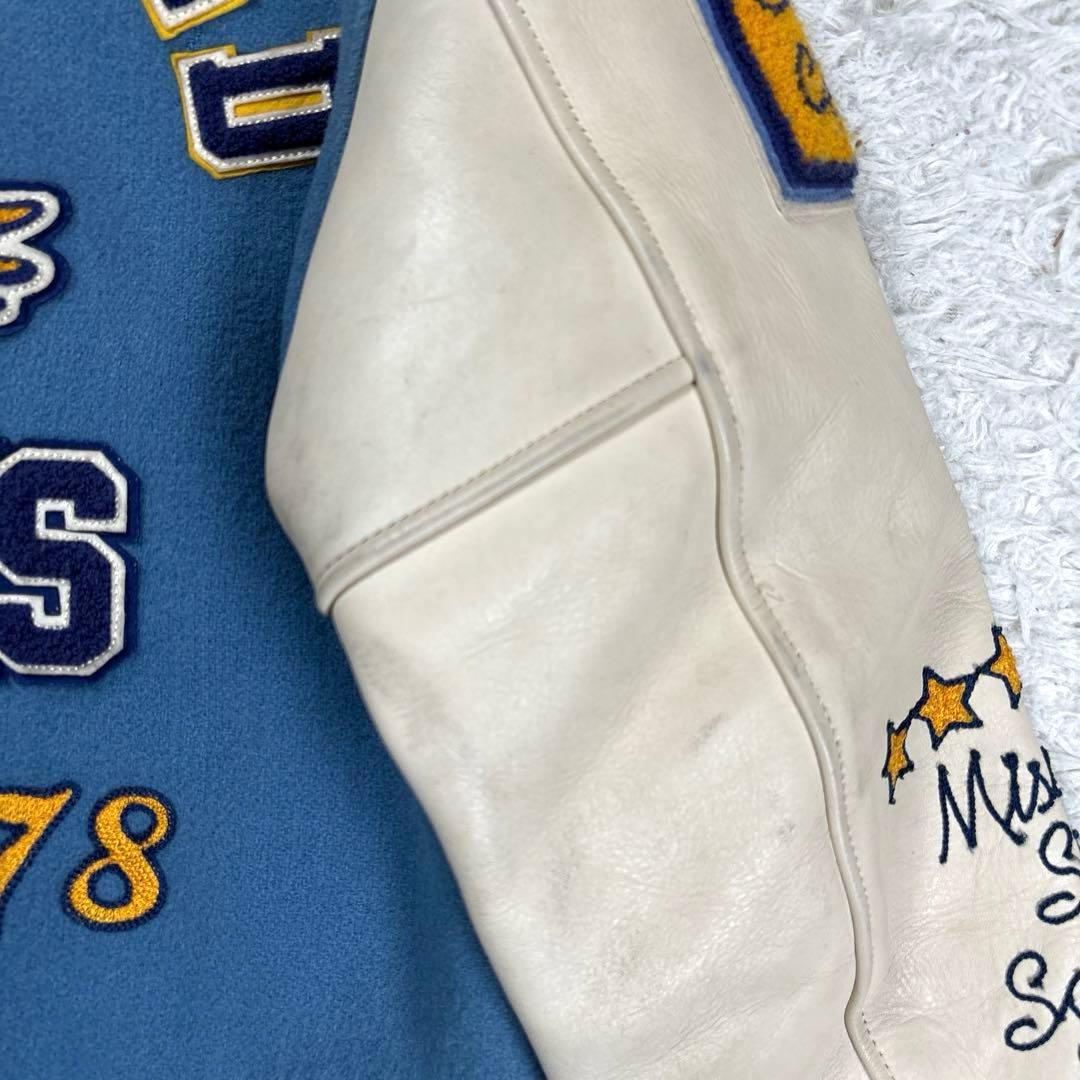 ✨フルデコ・東洋✨スタイルアイズ　アワードジャケット　スタジャン　レザー切替　M