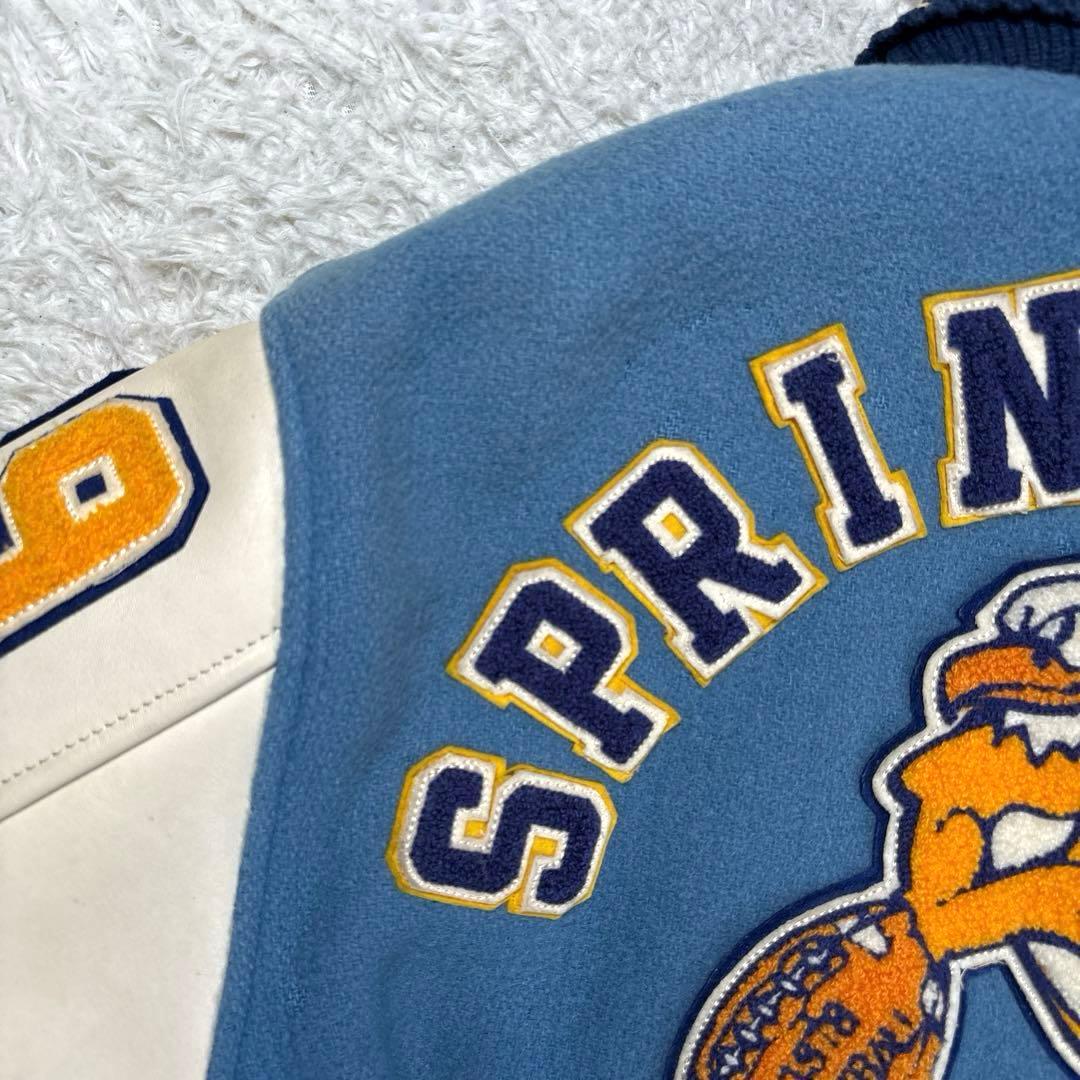 ✨フルデコ・東洋✨スタイルアイズ　アワードジャケット　スタジャン　レザー切替　M