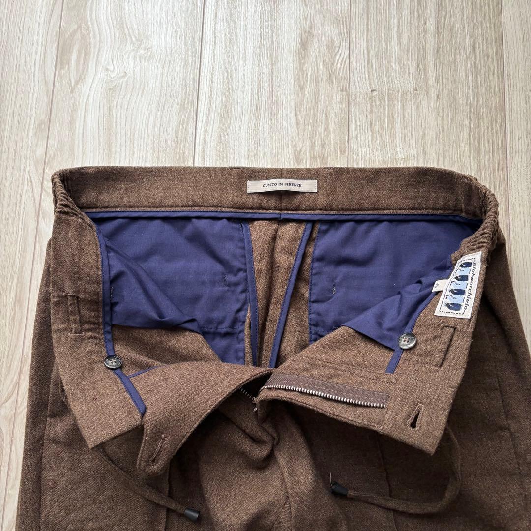 【美品】ジャブスアルキヴィオ MASACCIO 48 ウールフランネル ブラウン