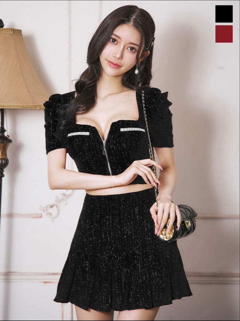 Jewels ツイードラメドレス