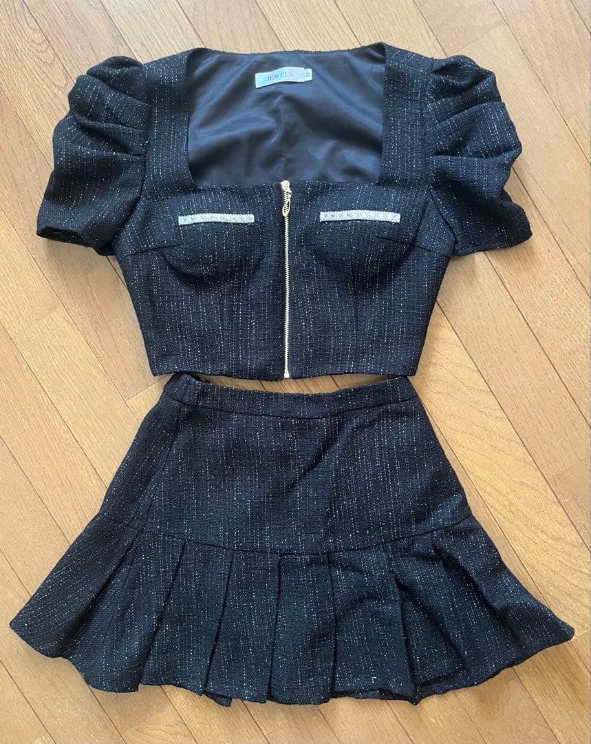 Jewels ツイードラメドレス