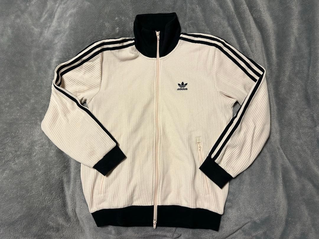 【限定！大幅値下げ中】adidas トラックジャケット　ワッフル生地
