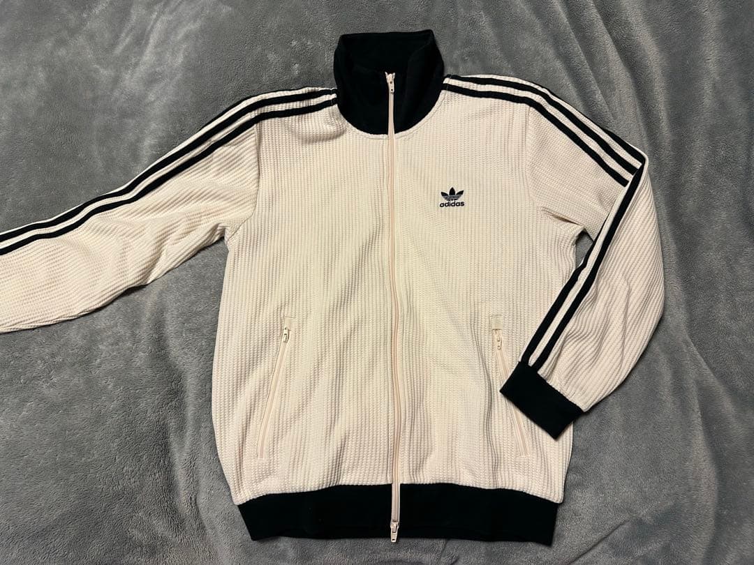【限定！大幅値下げ中】adidas トラックジャケット　ワッフル生地