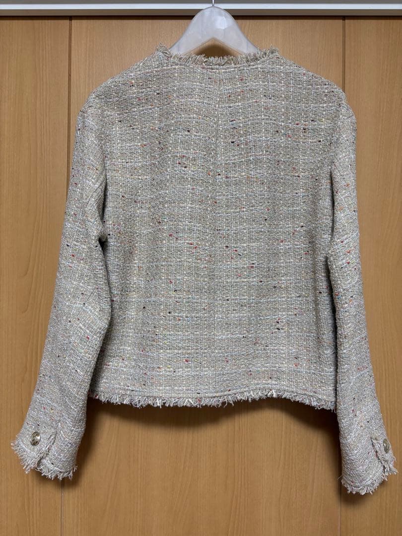 23区今季新品銀松別注GIOLICA ボタン ツイード ジャケット38