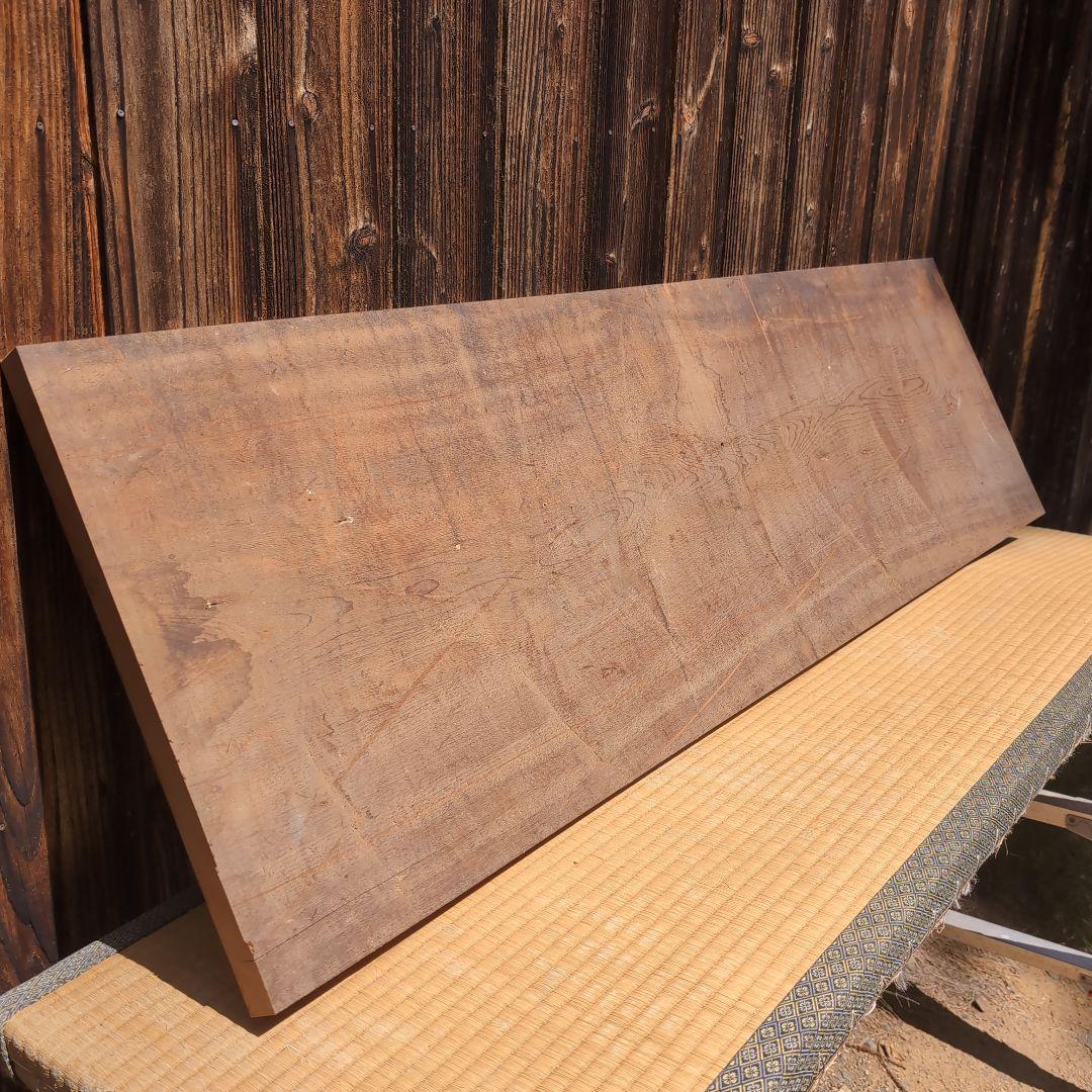 幅広な古材一枚板　桂の板　棚　インテリアなどに ビンテージな板