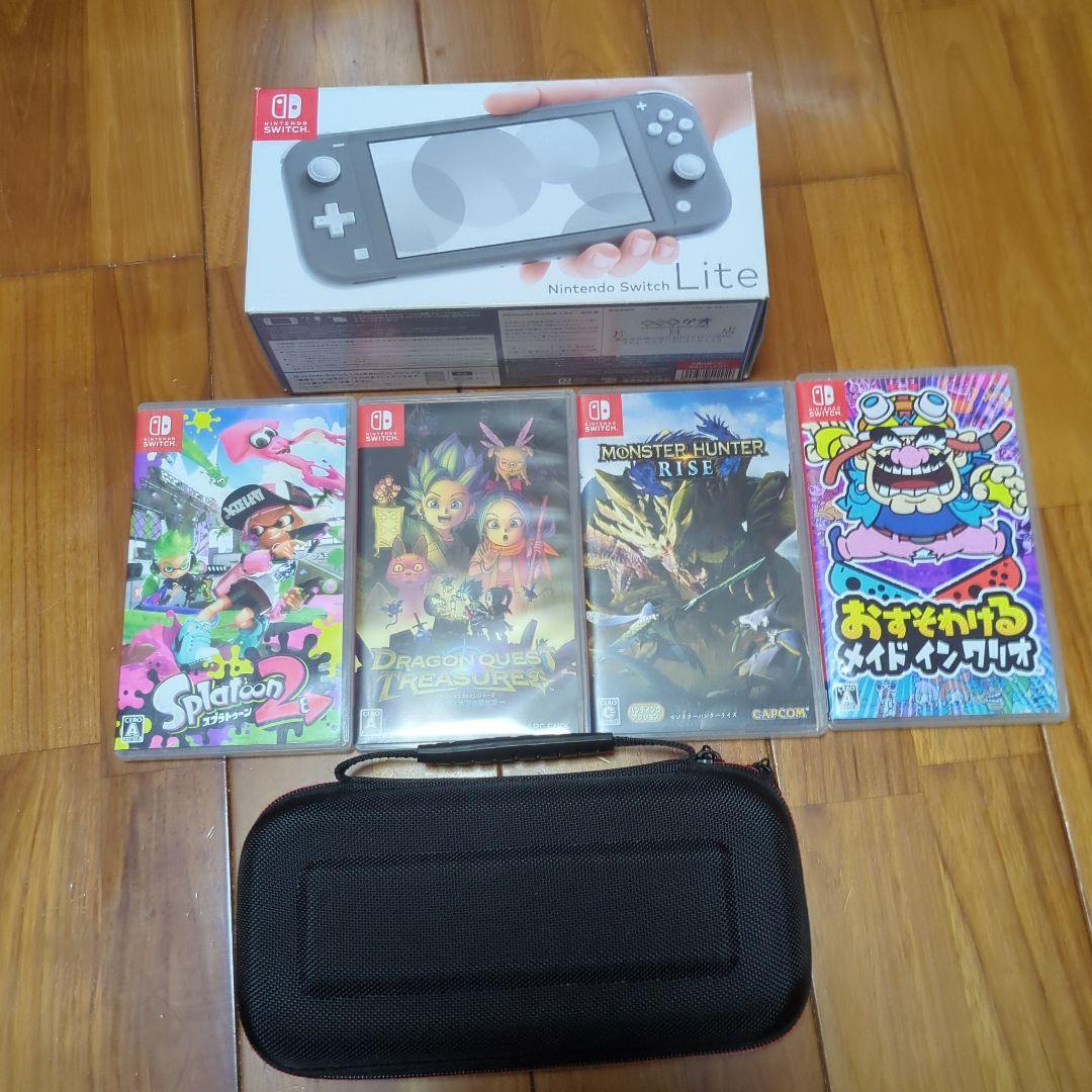 サ*ト様 Switch Lite 本体 + ゲーム4本 + ケース + 64GB